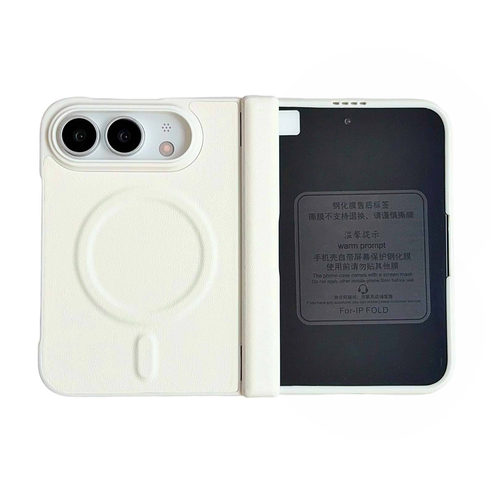 warm prompt  
The phone case comes with 6 screen masks. Do not place other mobile phone films before use.  
For-iP FOLD