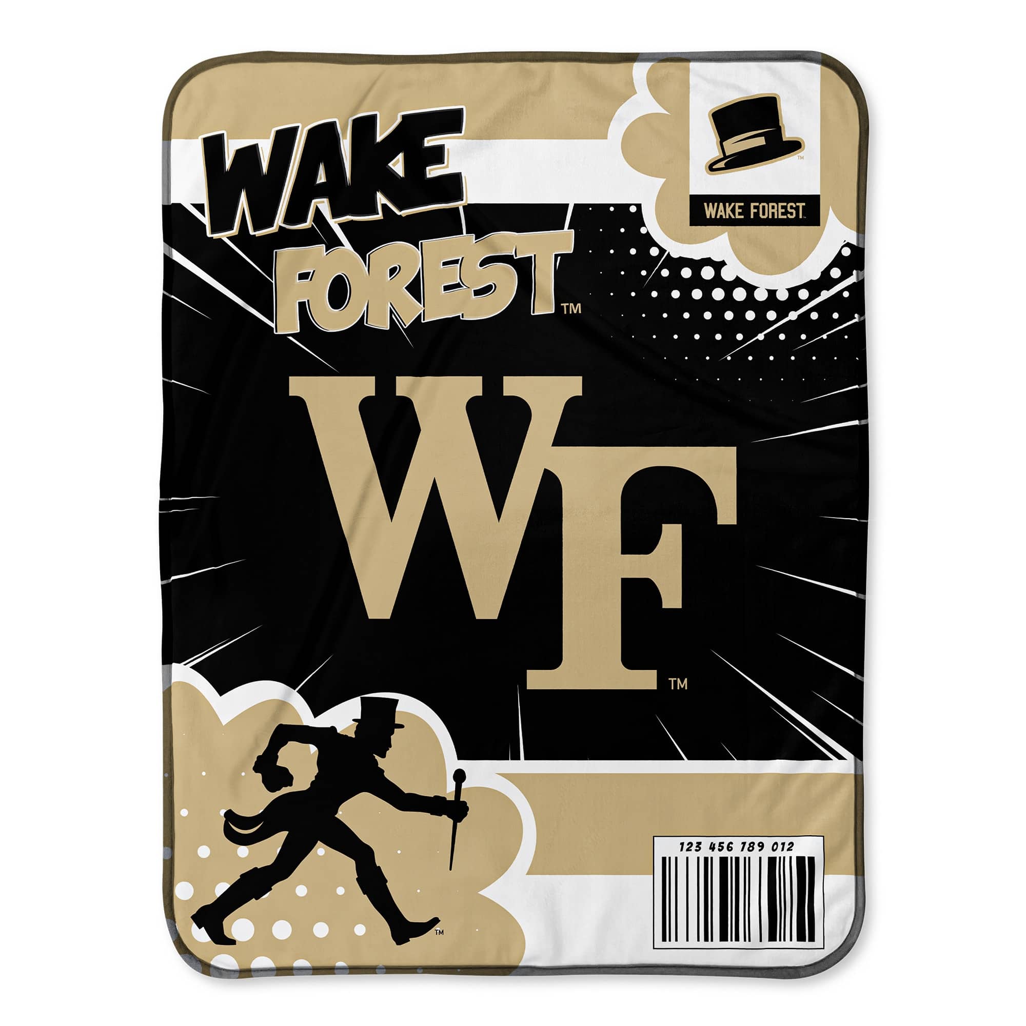 Chad & Jake - Wake Forest Demon Deacons 30" x 40" Comic Theme Baby Blanket - Multicolor