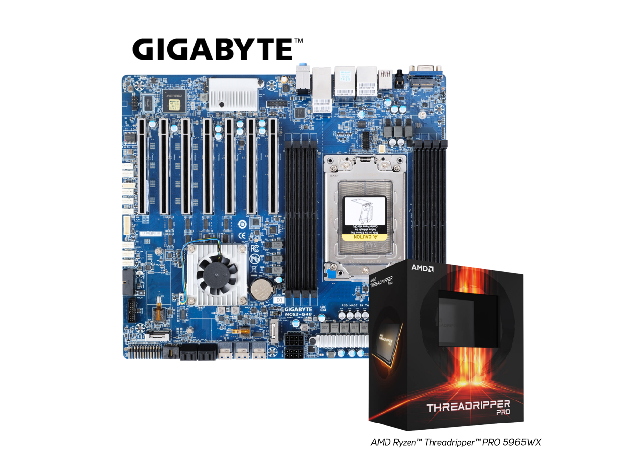 GIGABYTE - MC62-G40 AMD Ryzen Threadripper PRO 5965WX 24-Core Workstation Bundle
