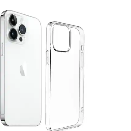 Front. Qixxronics - Phone Cover for iPhone 13 Pro Clear Case Shockproof Phone Case for iPhone 13 Pro - Clear.