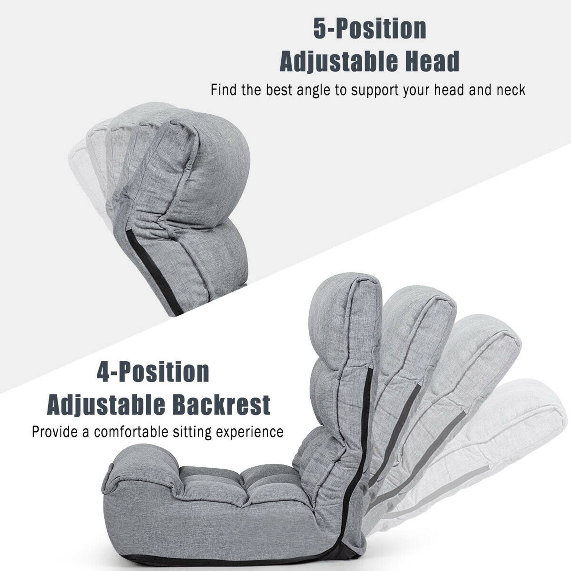 5-Position Adjustable Head  
Find the best angle to support your head and neck  

4-Position Adjustable Backrest  
Provide a comfortable sitting experience