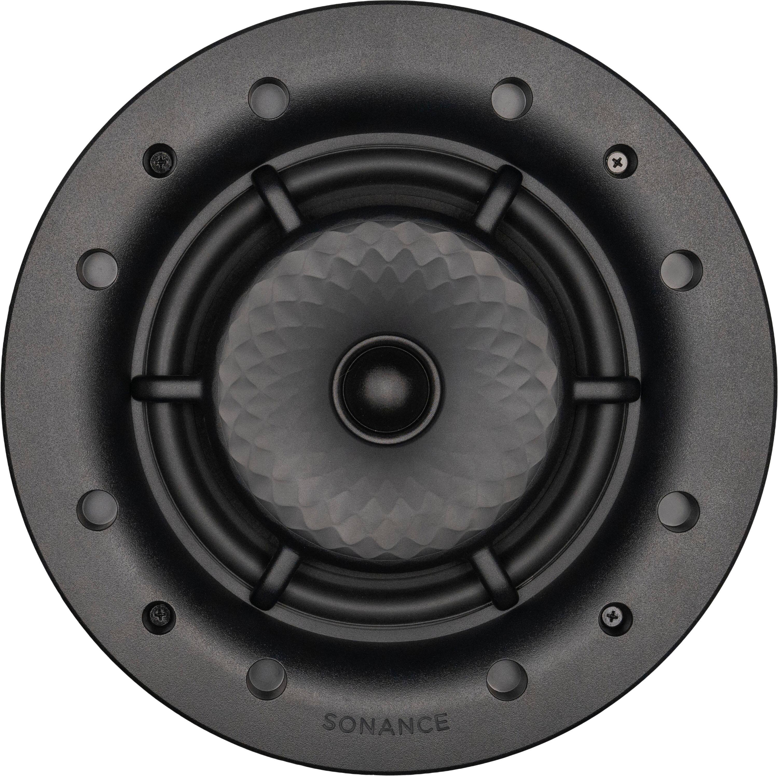 Angle. Sonance - VXXT8R - Visual Experience Extreme 8" 2-Way Indoor/Outdoor In Ceiling Speakers (Pair) - Paintable White.