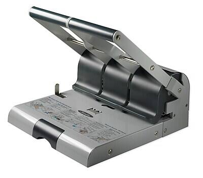 Alt View 4. Swingline - High Capacity Desktop Adjustable Hole Punch, 160 Sheet Capacity, Gray - Gray.
