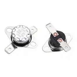 Unique Bargains - KSD301 Thermostat 10°C/50°F 10A Normally Open N.O Adjust Snap Disc Temp Switch 2pcs Bakelite - Silver