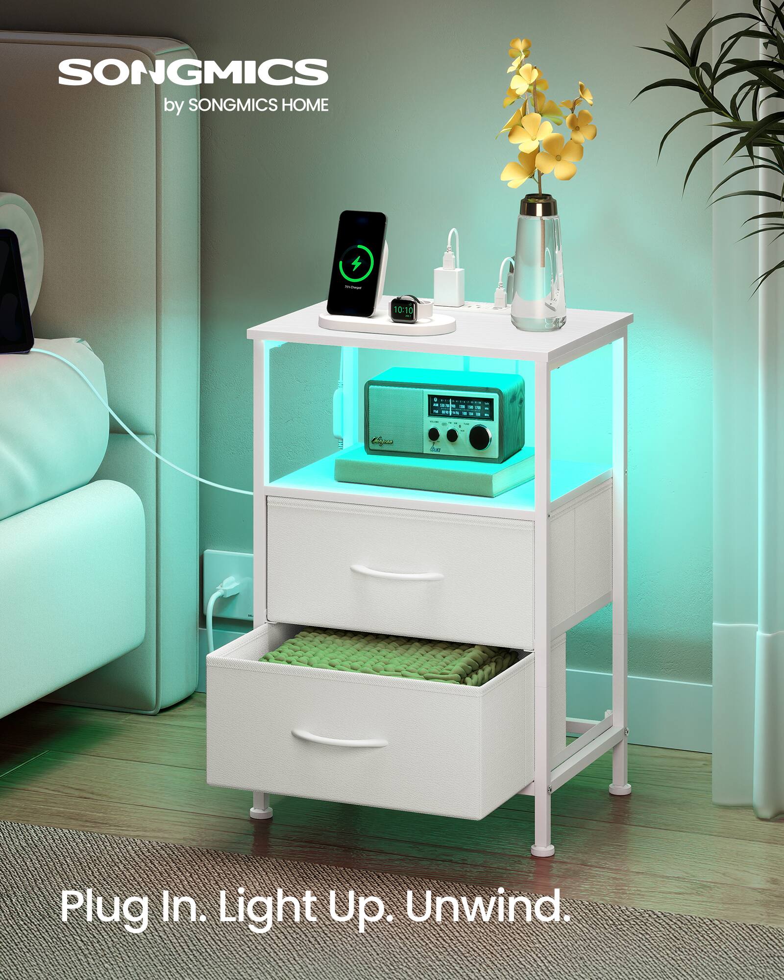 SONGMICS by SONGMICS HOME

10:10

Plug In. Light Up. Unwind.