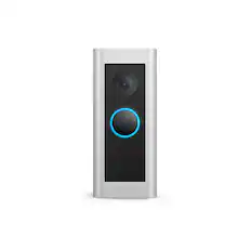Front. Ring - Wired Doorbell Pro Smart WiFi Video Doorbell - Satin Nickel.