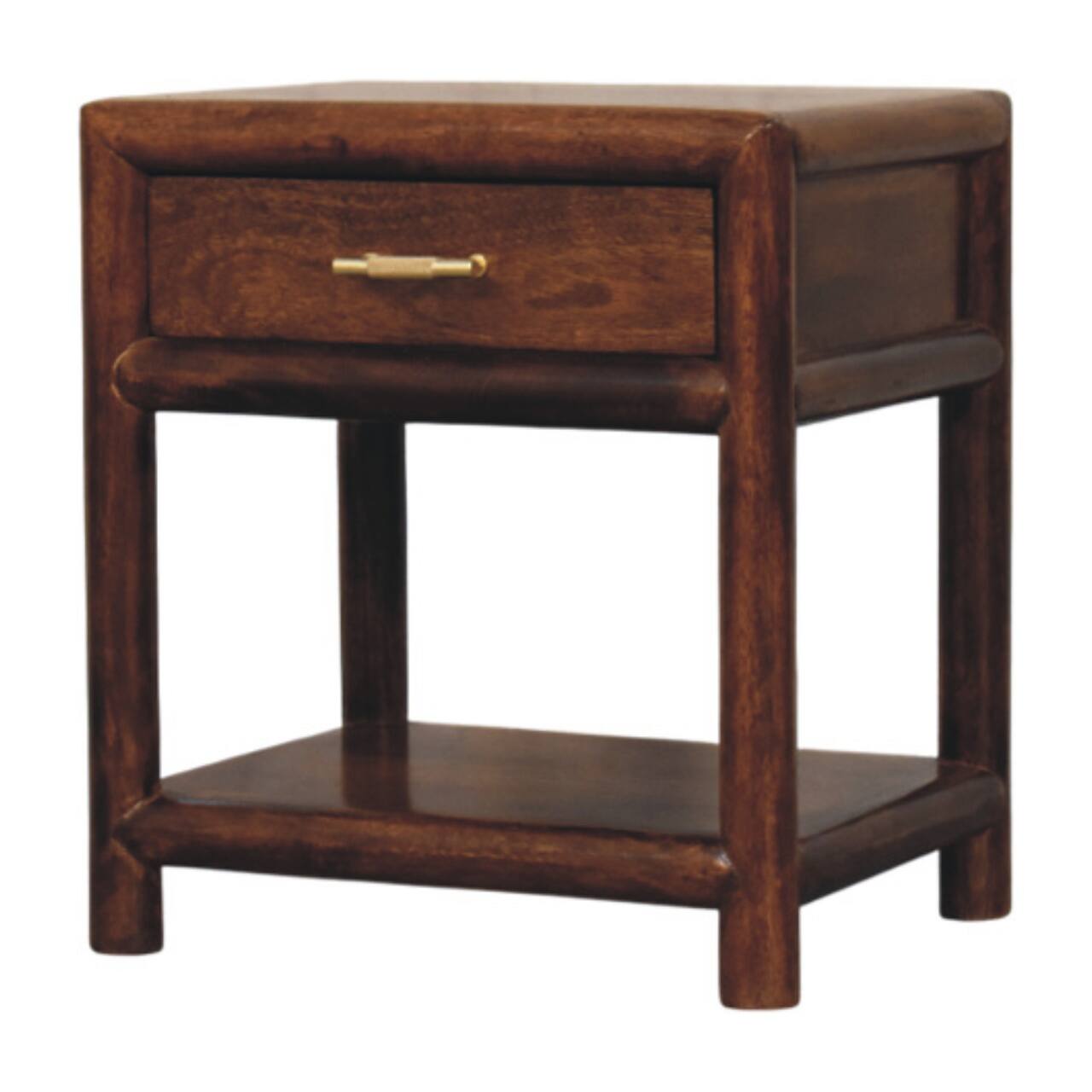 Angle. Artisan Furniture - Artisan Furniture Solid Wood Regency Chestnut Nightstand, 1 Drawer - Chestnut.