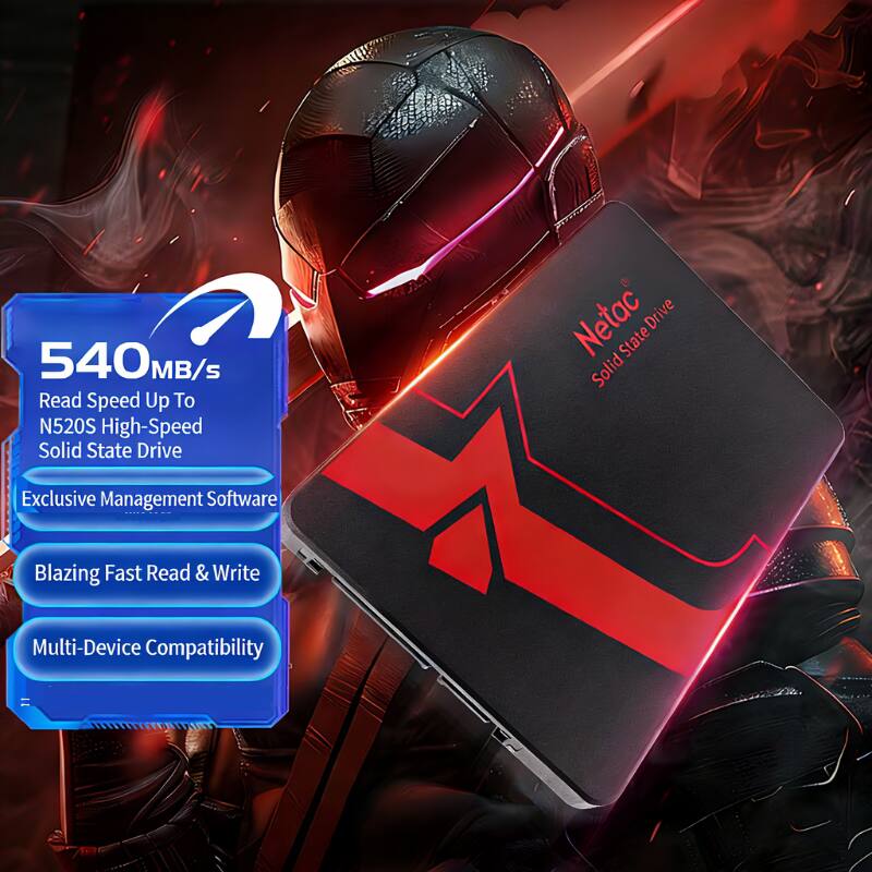 540 MB/s Read Speed Up To  
N520S High-Speed Solid State Drive  
Exclusive Management Software  
Blazing Fast Read & Write  
Multi-Device Compatibility