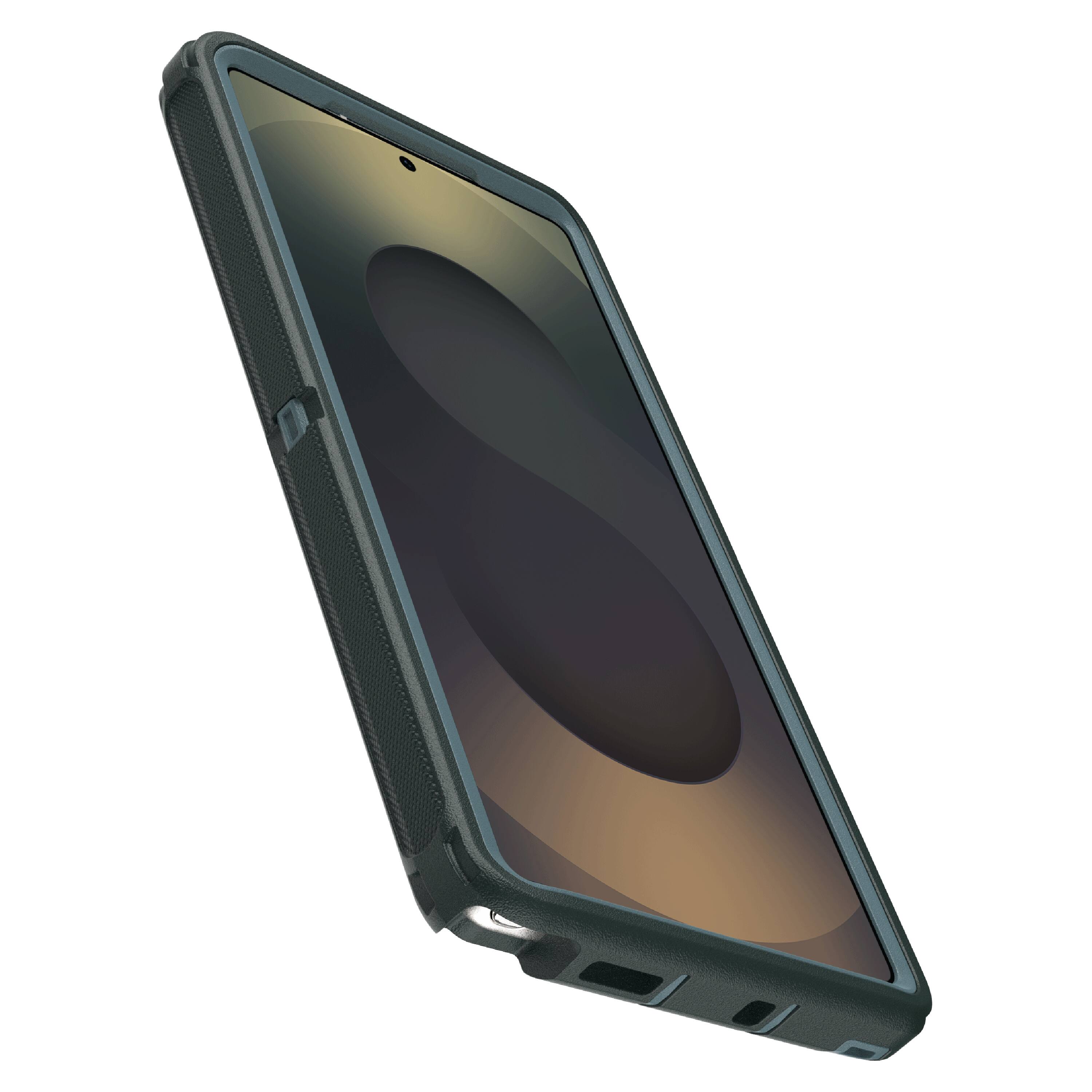 Left. OtterBox - Defender Series Pro Hard Shell for Samsung Galaxy S25 Ultra - Green.