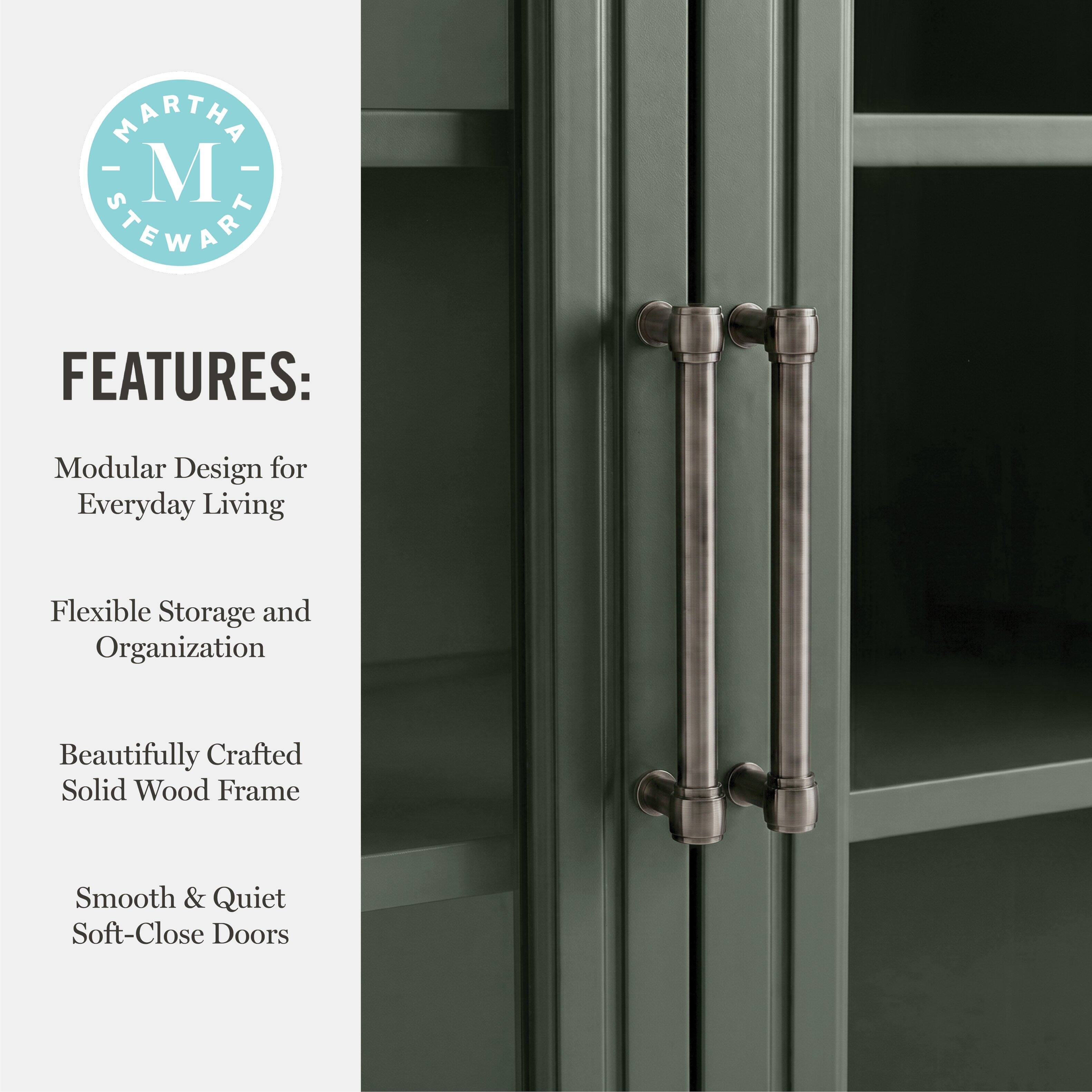 MARTHA - M STEWART FEATURES: Modular Design for Everyday Living Flexible Storage and Organization Beautifully Crafted Solid Wood Frame Smooth & Quiet Soft-Close Doors