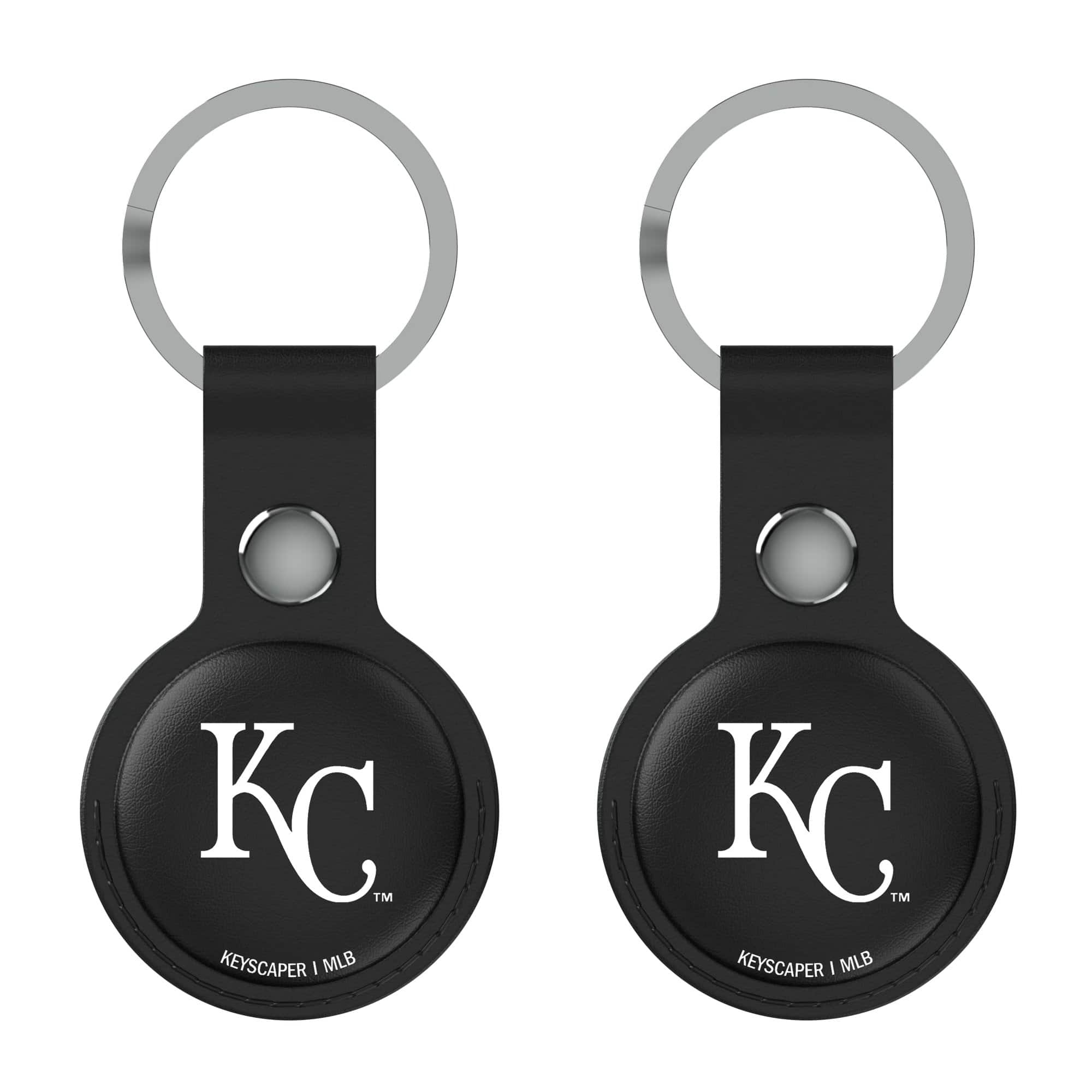 Keyscaper - Kansas City Royals Two-Pack AirTag Holders - No Size - Black