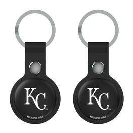 Keyscaper - Kansas City Royals Two-Pack AirTag Holders - No Size - Black