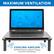 MAXIMUM VENTILATION
COOLING AIRFLOW
Ventilated holes are ideal for laptops to prevent overheating.