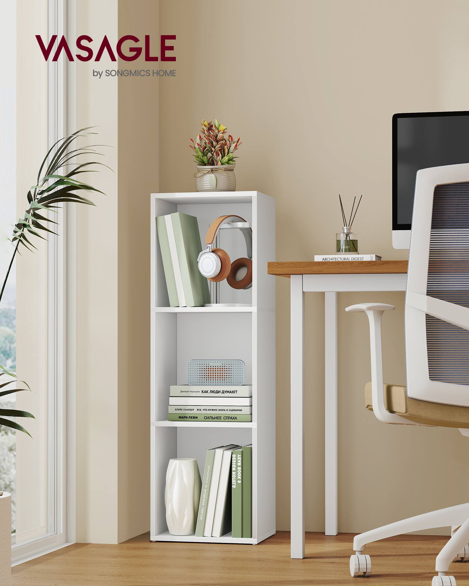 VASAGLE by SONGMICS HOME ARCHITECTURAL PRIST - LAK TOLAMES - -. d diaa - o MARERS CNRAE Paa - | DESIGN TEAR J BOOK -