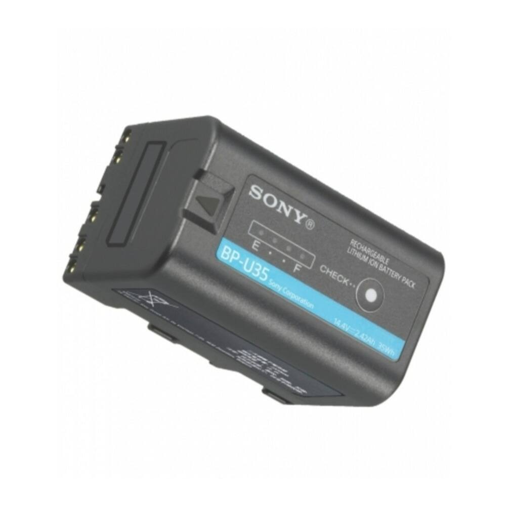 SONY BP-U35 LITHIUM RECHARGEABLE ION BATTERY  
Sony Corporation  
14.4V=2.42Ah 35Wh
