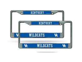 Rico Industries - Kentucky Wildcats Chrome Metal (2) License Plate Frame Set - Multi