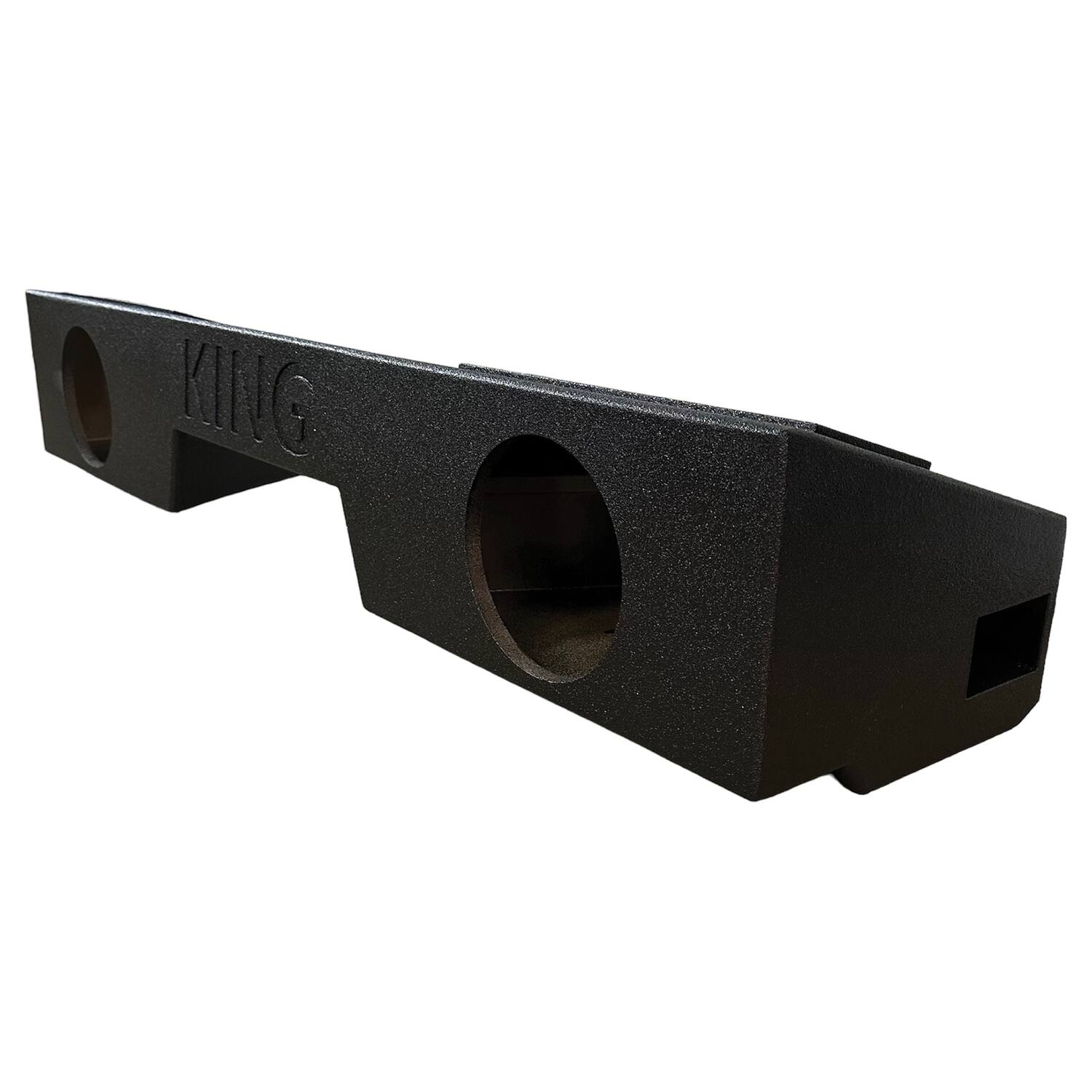 Alt View 1. King Boxes - King Boxes 8-in. Double-speaker Black Sprayed Enclosure For Chevy Silverado/gmc Sierra 1500 Extended Cab 2007 - 2018 - Black.