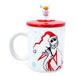 Disney - The Nightmare Before Christmas Santa Jack Ceramic Mug With Sculpted Lid - Red