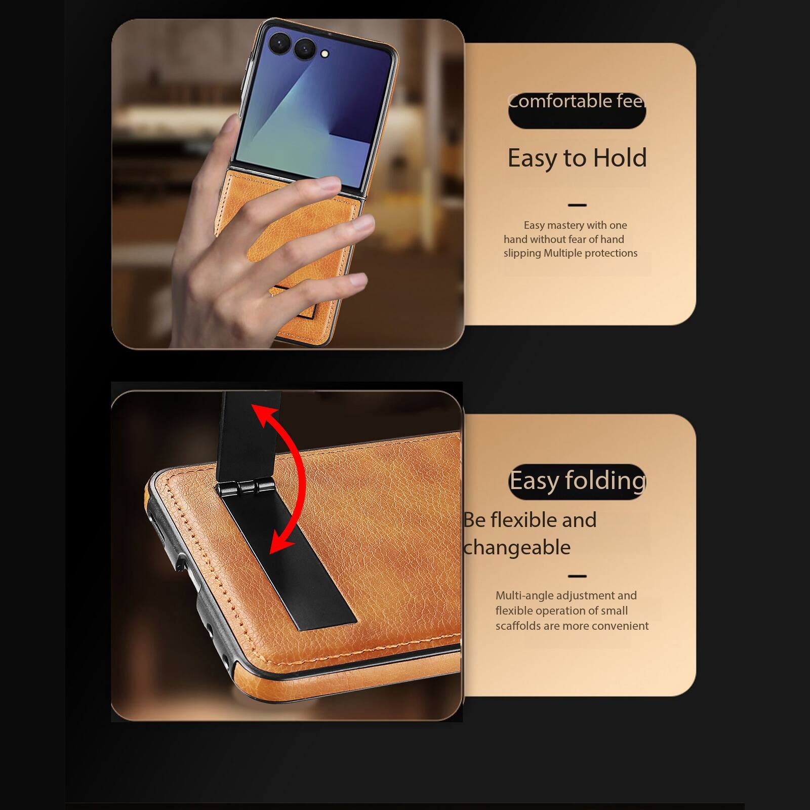 Comfortable fee  
Easy to Hold  
Easy mastery with one hand without fear of hand slipping  
Multiple protections  
Easy folding  
Be flexible and changeable  
Multi-angle adjustment and flexible operation of small scaffolds are more convenient