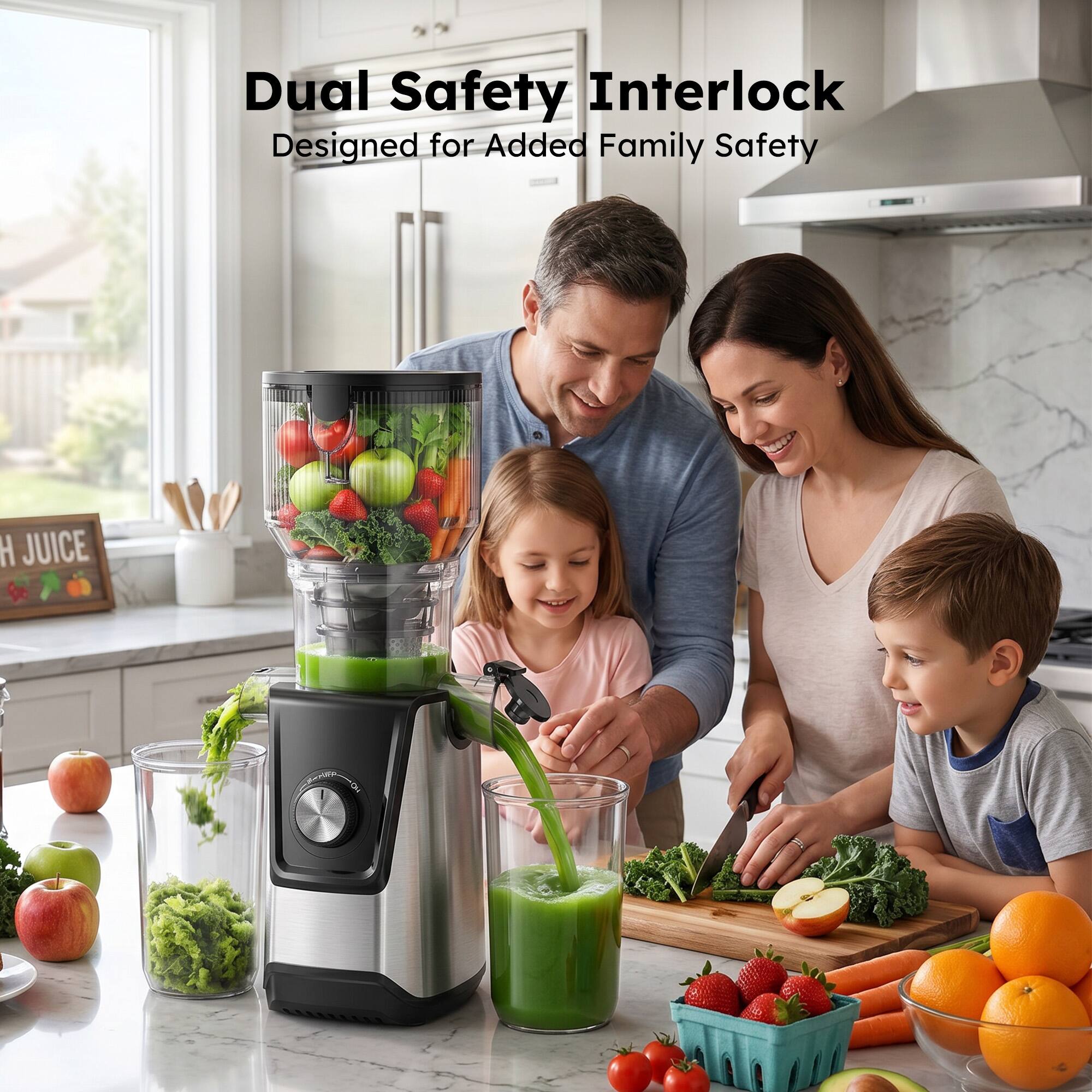 Dual Safety Interlock  
Designed for Added Family Safety