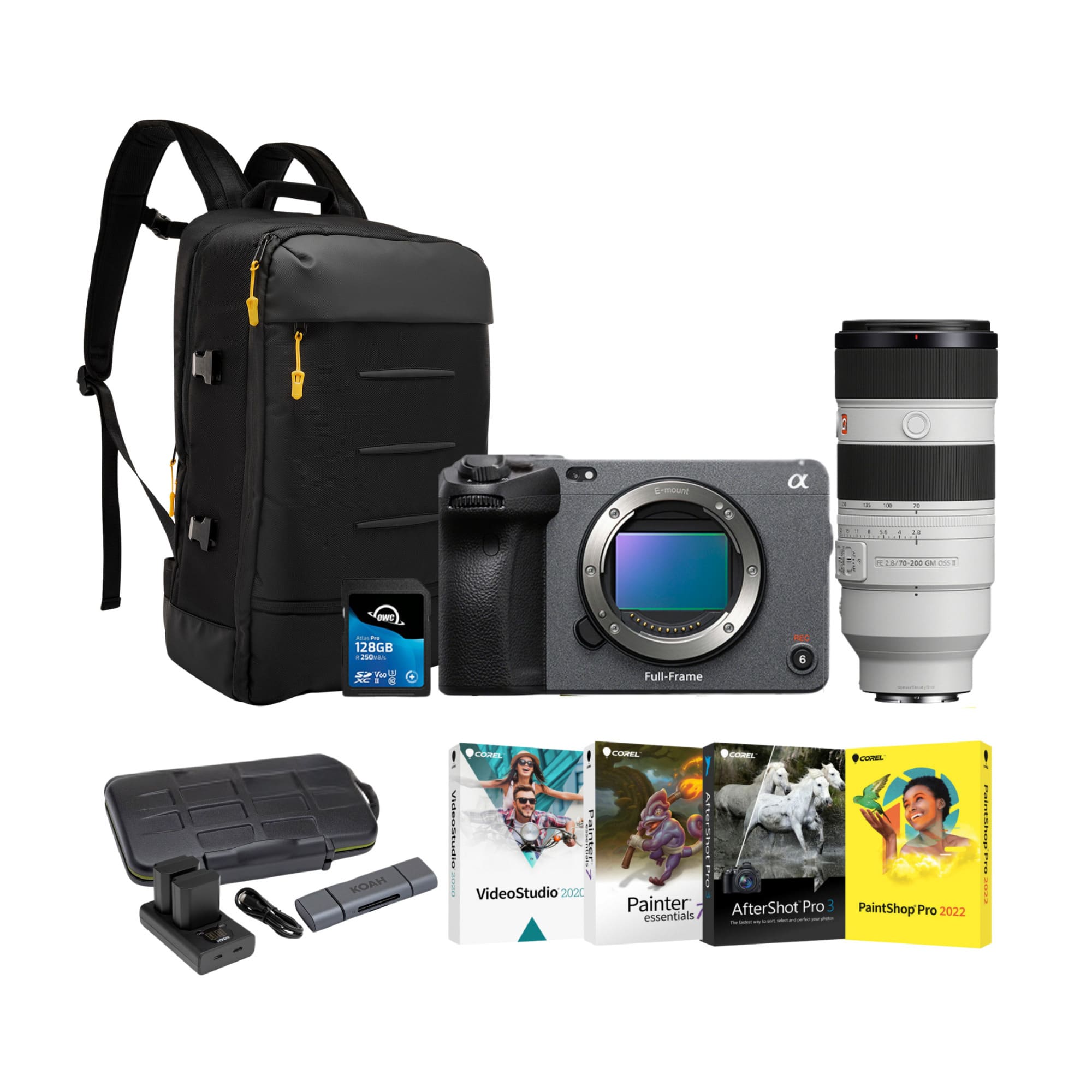 Sony FX3 Full Frame Cinema Camera with 70 200mm f/2.8 GM OSS II
