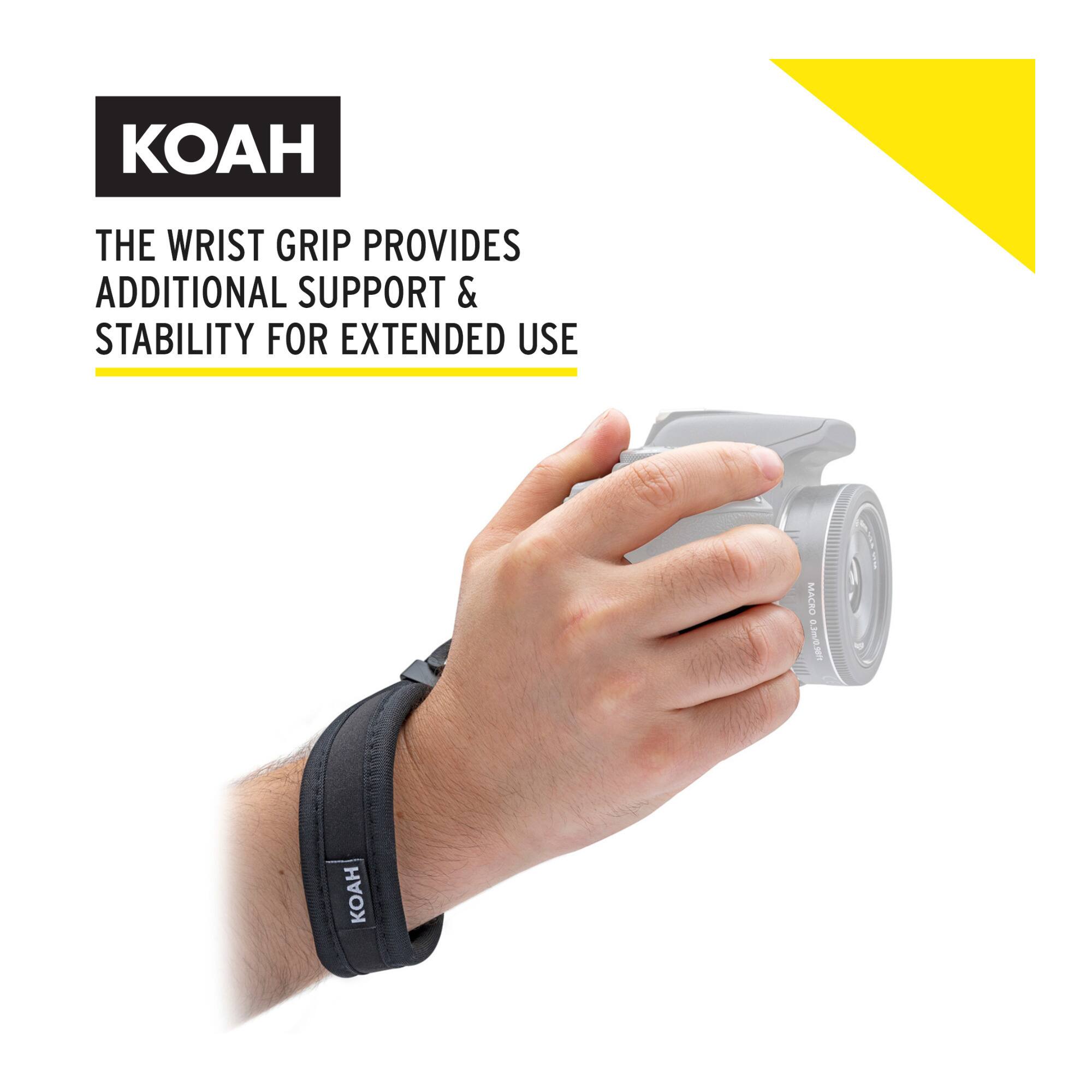 KOAH

THE WRIST GRIP PROVIDES ADDITIONAL SUPPORT & STABILITY FOR EXTENDED USE