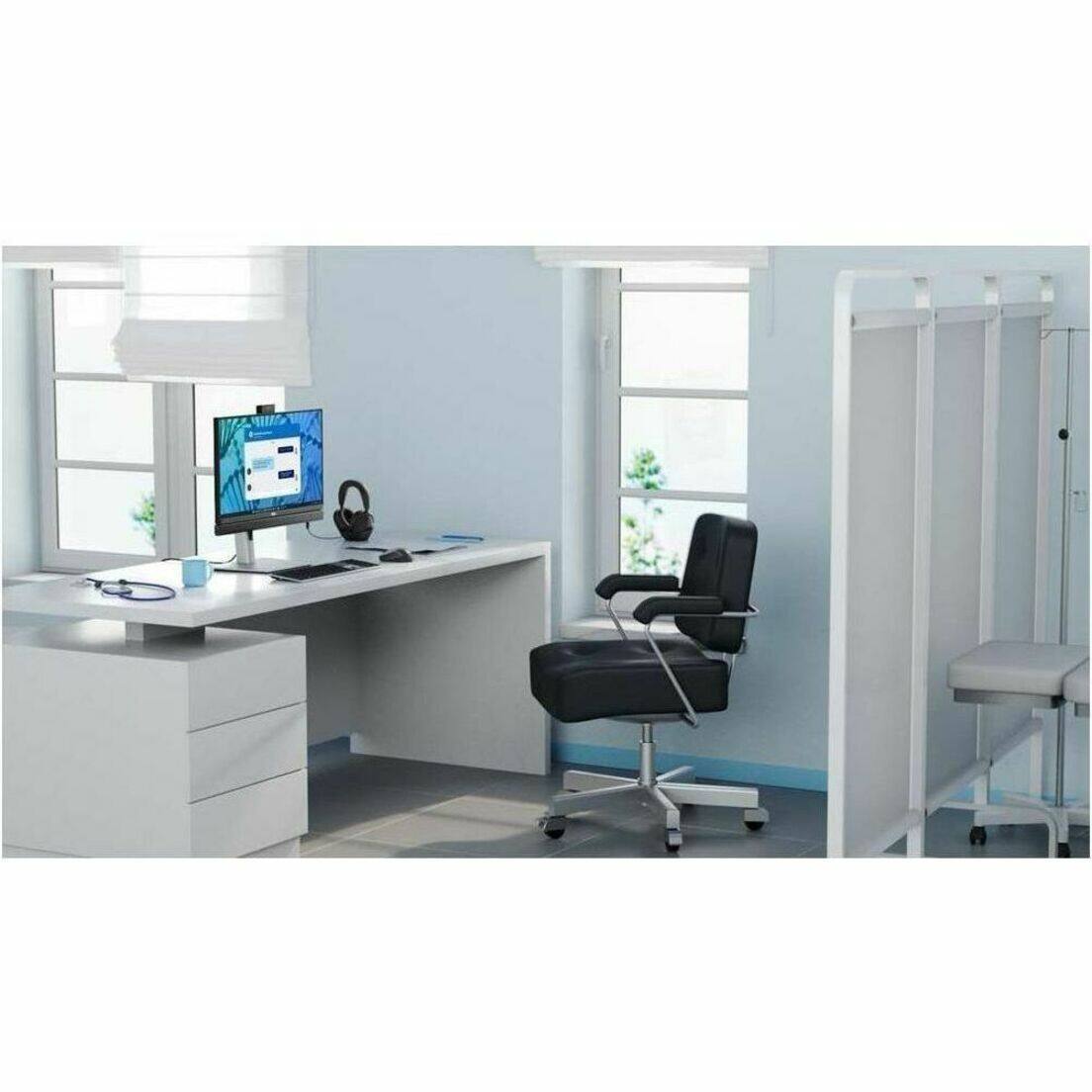 Alt View 40. Dell - OptiPlex 7000 23.8" Touch-Screen All-In-One - Intel Core i5 - 16 GB Memory - 512GB SSD - Silver.