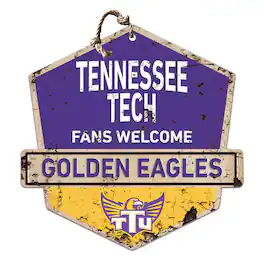 Jardine - Tennessee Tech Golden Eagles Fans Welcome Sign - Purple