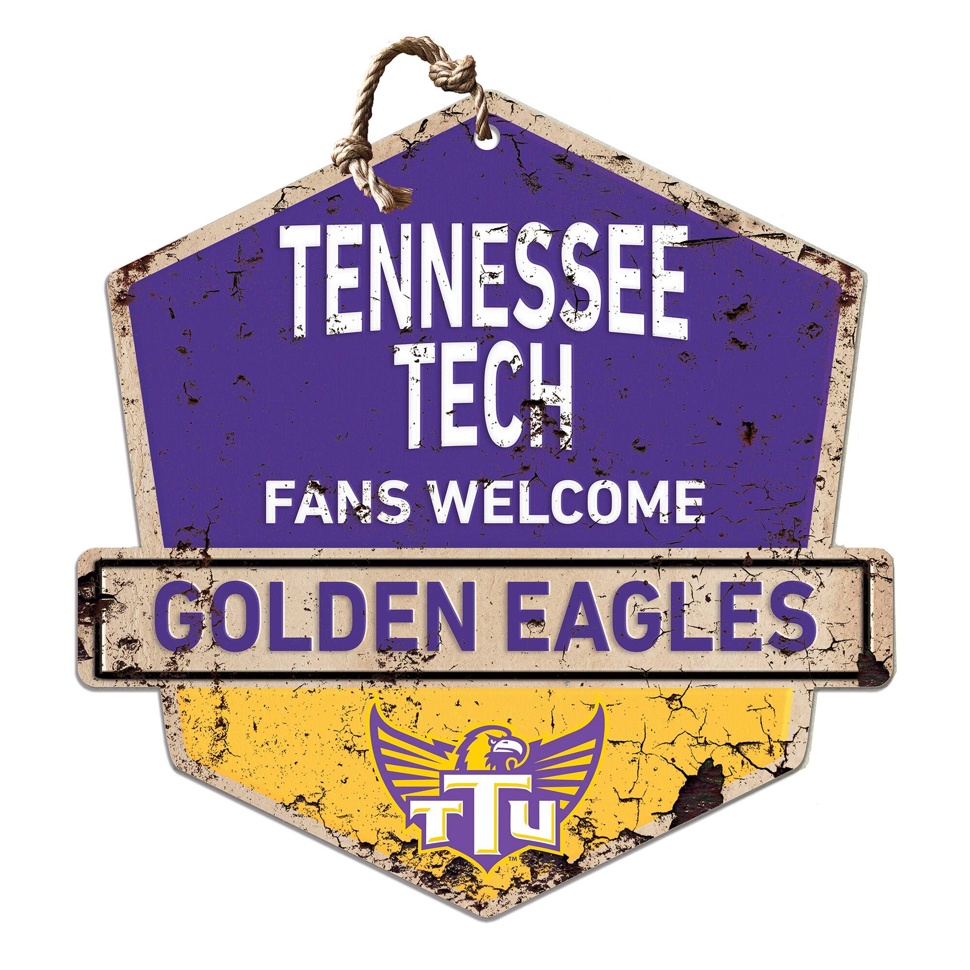 Tennessee Tech Golden Eagles Fans Welcome Sign