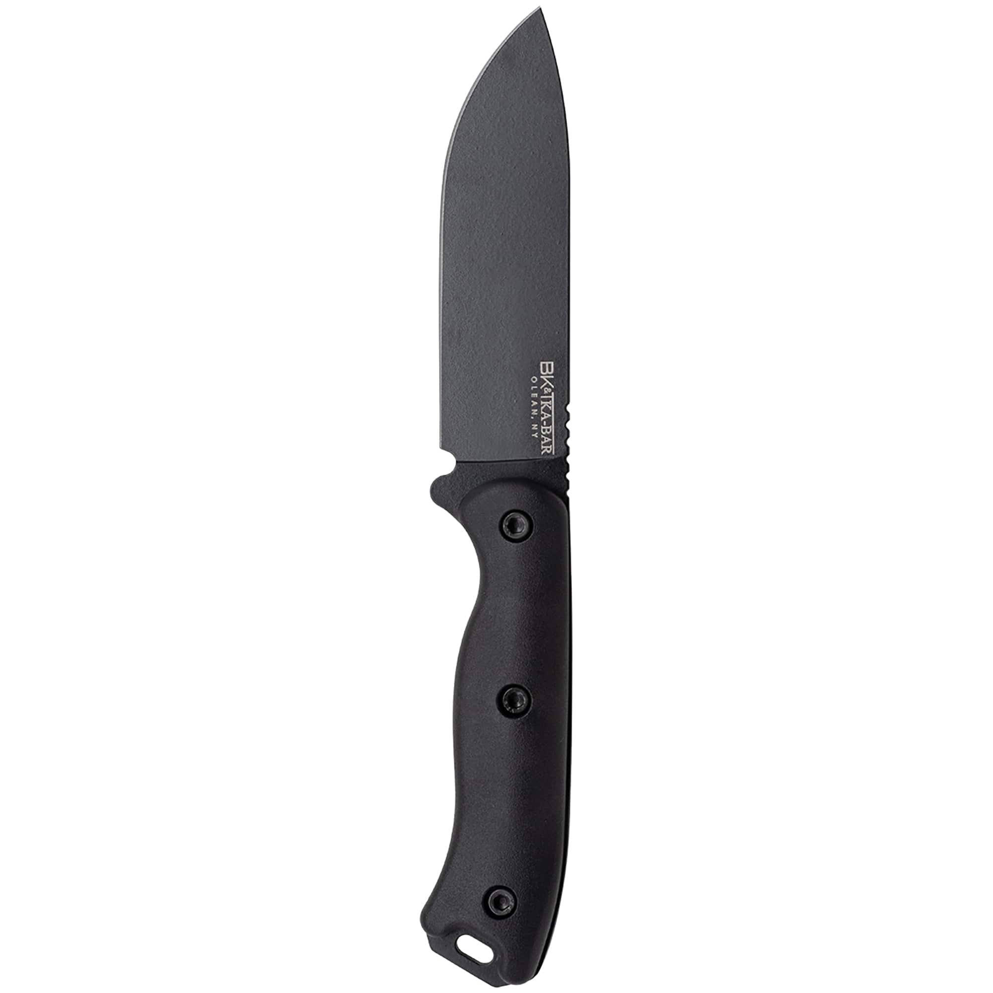 KA-BAR - 4.375" Fixed Blade Becker Short Drop Point Knife w/ Sheath - Black