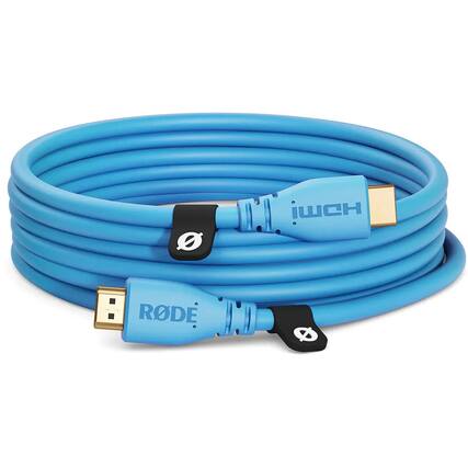 Front. RODE - Rode Premium High Speed HDMI Cable with Ethernet - Blue, 10'.
