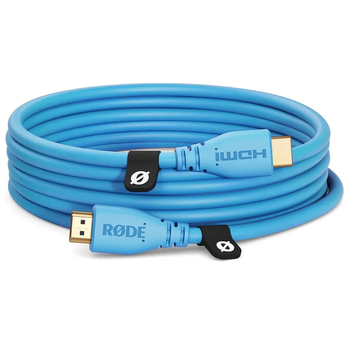 Front. RODE - Rode Premium High Speed HDMI Cable with Ethernet - Blue, 10'.