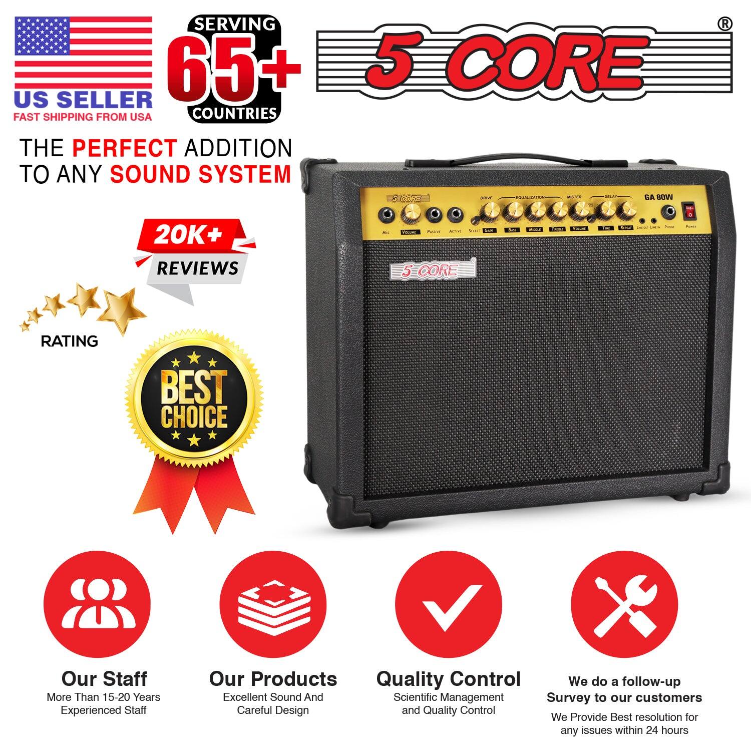 **US SELLER**  
FAST SHIPPING FROM USA  

**SERVING 65+ COUNTRIES**  

**THE PERFECT ADDITION TO ANY SOUND SYSTEM**  

**5 CORE**  

**20K+ REVIEWS**  

**RATING**  

**BEST CHOICE**  

**Our Staff**  
More Than 15-20 Years Experienced Staff  

**Our Products**  
Excellent Sound And Careful Design  

**Quality Control**  
Scientific Management and Quality Control  

**We do a follow-up Survey to our customers**  
We Provide Best resolution for any issues within 24 hours