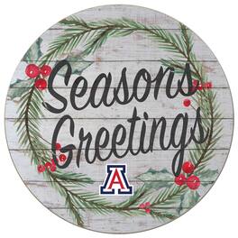 Jardine - Arizona Wildcats 20'' x 20'' Season's Greetings Circle - White