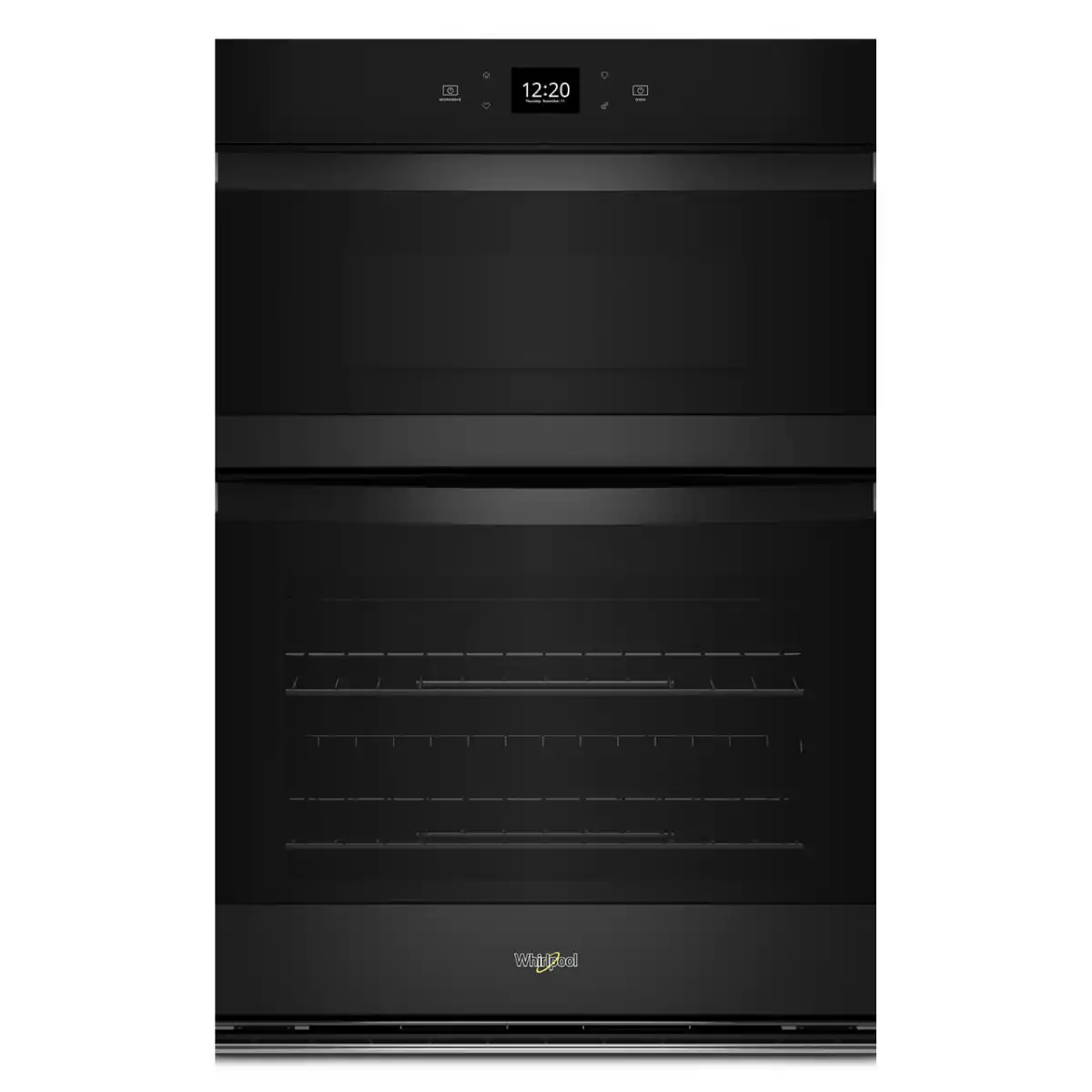Whirlpool - 6.4 Total Cu. Ft. Combo Wall Oven with Air Fry When Connected - Black