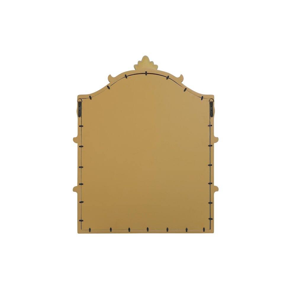 Angle. Elegant Kitchen and Bath - Madeline 25.5X40 Traditional Mirror In Gold Leaf - Gold Leaf.