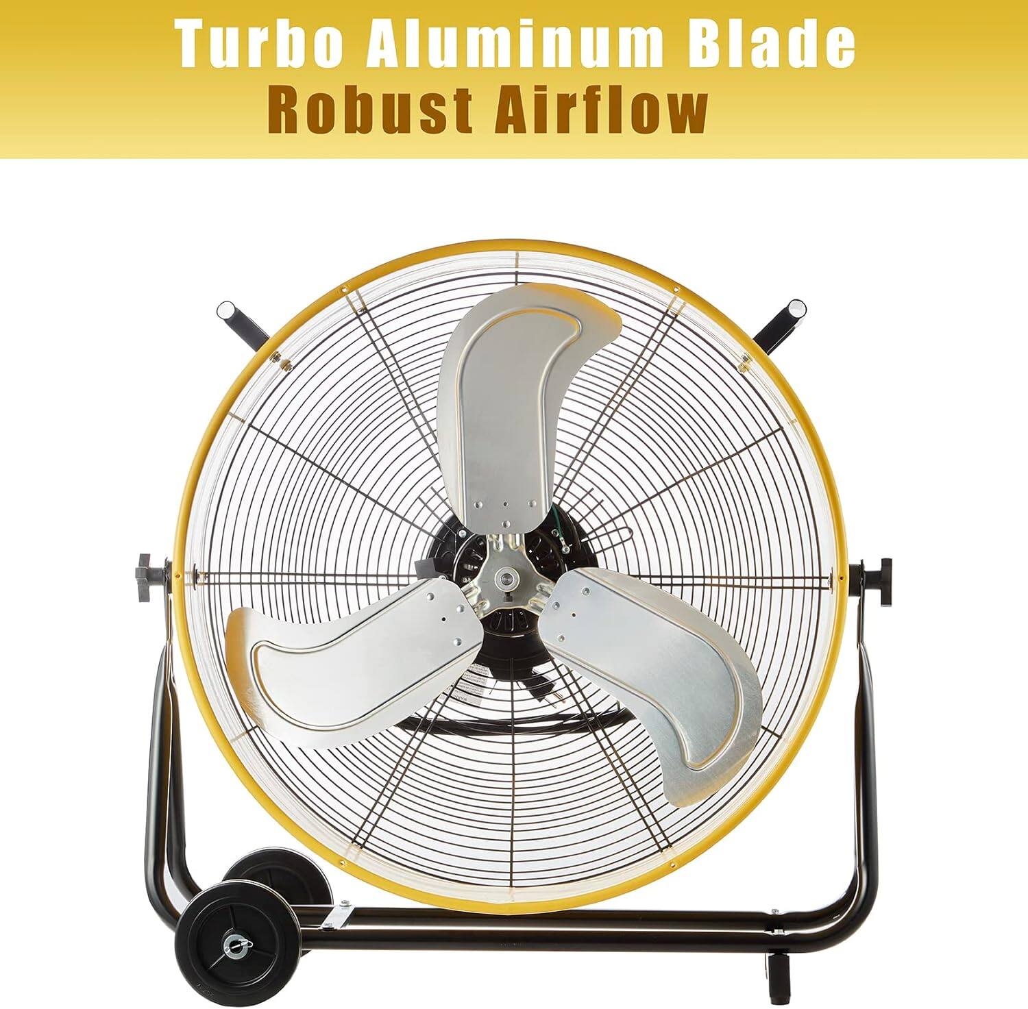 Turbo Aluminum Blade  
Robust Airflow
