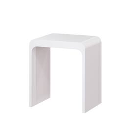 Boyel Living - 11.42 in. W Freestanding Solid Surface Shower Seat - Matte White