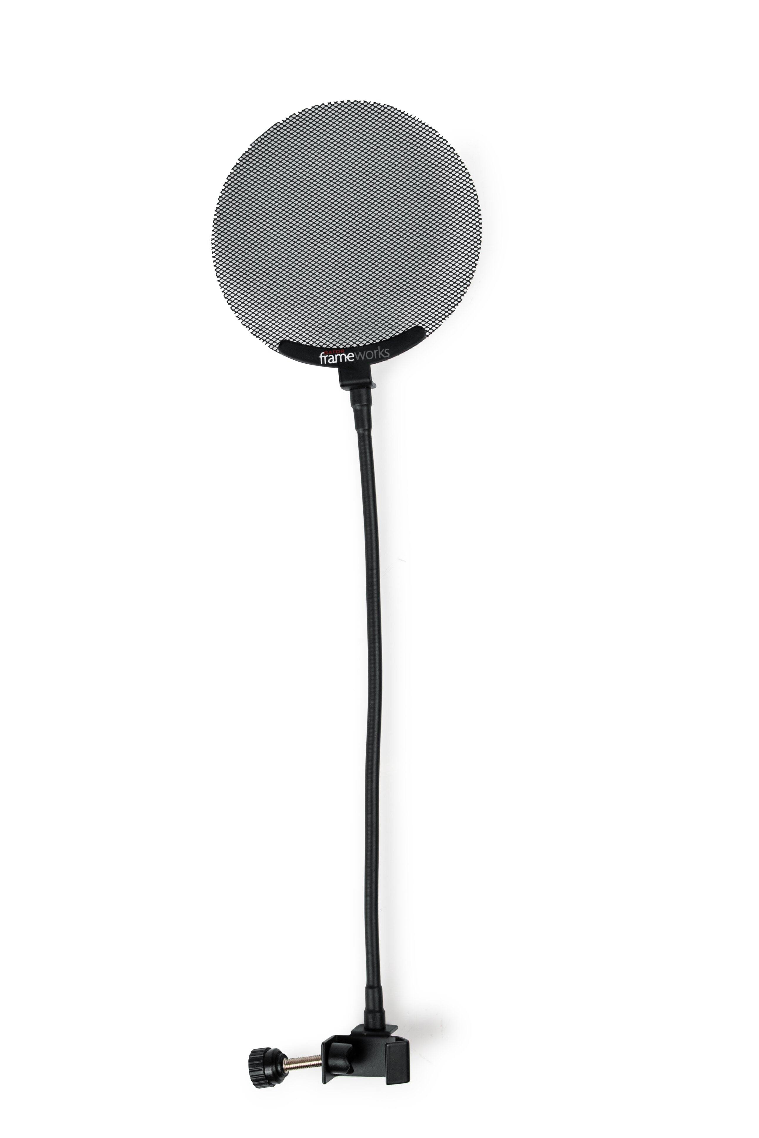 Front. Gator Frameworks - Metal Screen Pop Filter - Black.