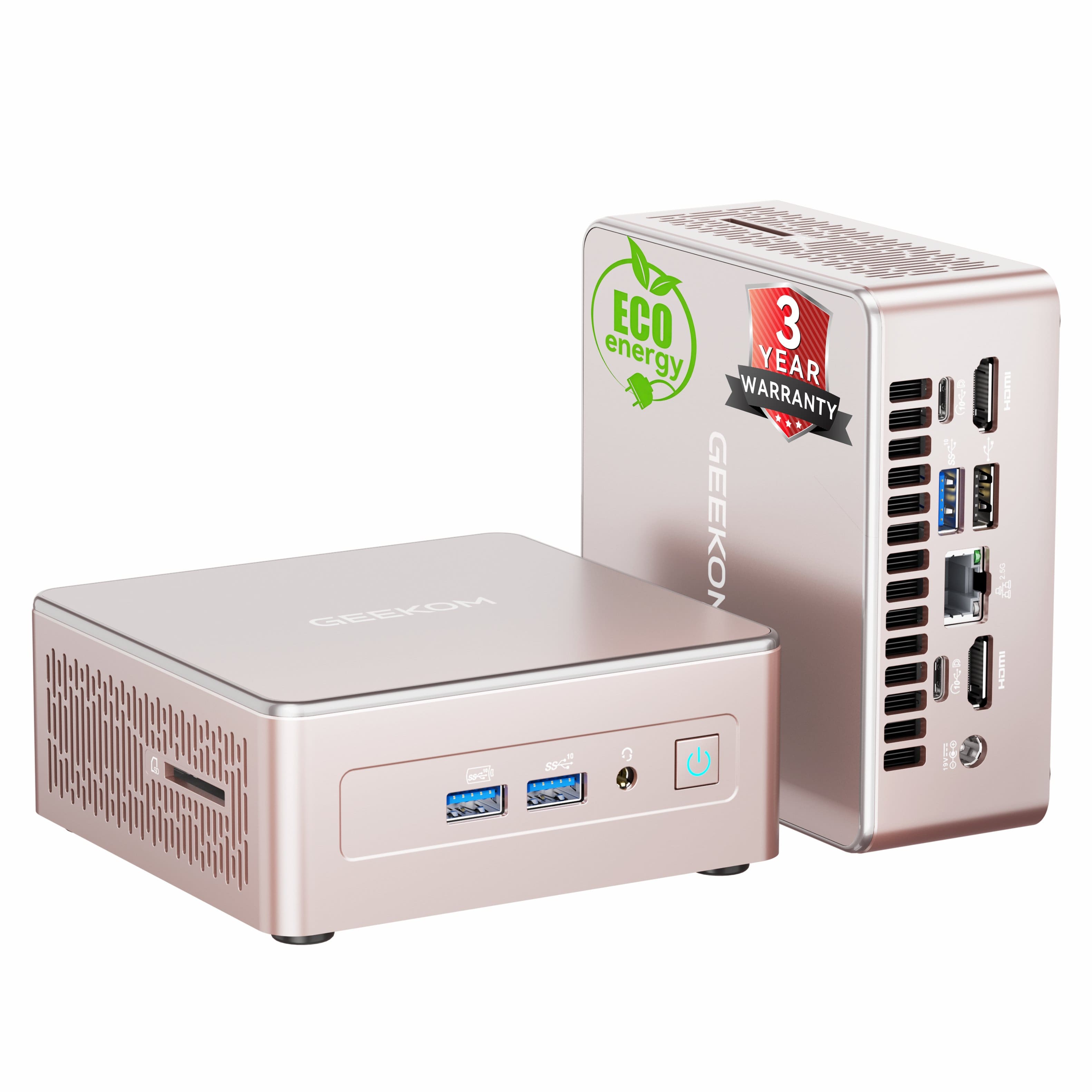 GEEKOM A5 Mini PC, AMD Ryzen 5 7430U, 16GB DDR4 RAM& 512GB M.2