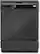 Front Standard. Whirlpool - 24" Built-In Dishwasher - Black-on-Black.