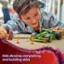 Kids develop storytelling and building skills.