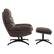 Left. OSP Home Furnishings - Kerry Swivel Lounge Chair & Footrest - Brown.