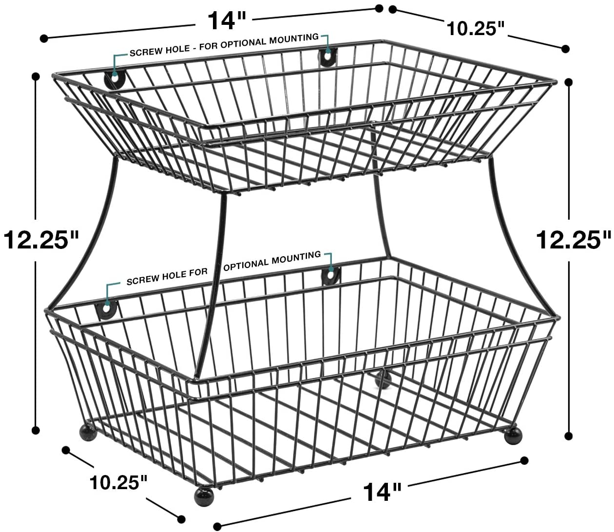 14"  
12.25"  
10.25"  
SCREW HOLE - FOR OPTIONAL MOUNTING  
SCREW HOLE FOR OPTIONAL MOUNTING