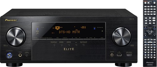  Pioneer Elite - 630W 7.2-Ch. Network-Ready 4K Ultra HD and 3D Pass-Through A/V Home Theater Receiver