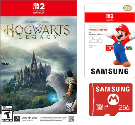 2 Nintendo Switch. 2 Terro Switch Portkey Games microSDXC SD Express Cara Corte microSDXC SD Express Hogwarts microSD Express For Nintendo Switch 2 Legacy 256 GB EX SAMBUNG I 26 M Crdend Super Mario Samsung Teen WB Adolescents Warner Bros Game-Card 2 Le j G8 requiert Full game u download telchorgement vis internet mis internet required de See 24Gg back ESRB Carte Clé De Jeu support.nintendo.com/switch2/gamekeycard Samsung M micro EX SP 256 XC I - E (Everyone)