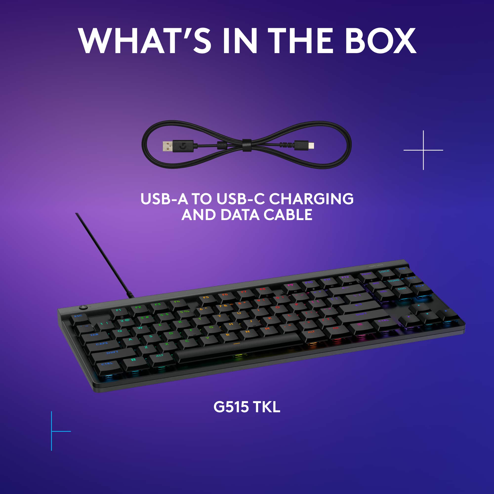 What's in the box: USB-A to USB-C charging and data cable.