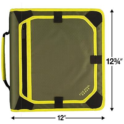 12 3/4" x 12"  
FIVE STAR