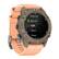The watch is a Garmin watch and it has a single-gas multi-gas gauge. The watch face also has a menu button, which can be used to access different functions. The watch is designed to be used for diving, as indicated by the presence of the CCR button. The watch also has an apnea gauge, which can be used to measure the duration of breath-holding during diving. The watch is equipped with a light, which can be useful for visibility in low-light conditions. The watch has a pink band, making it visually distinctive.