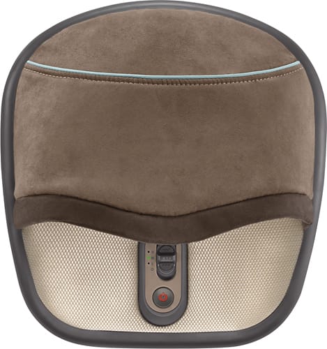 HoMedics - Air Compression and Shiatsu Foot Massager with Heat - Brown - Angle